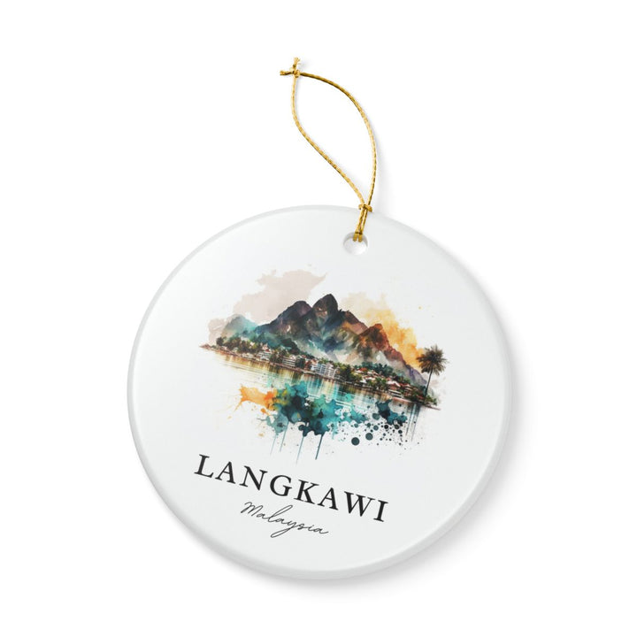 Langkawi Malaysia Ornament: Unique Langkawi Souvenir, Langkawi Malaysia Xmas Decor, and Authentic Langkawi Gift