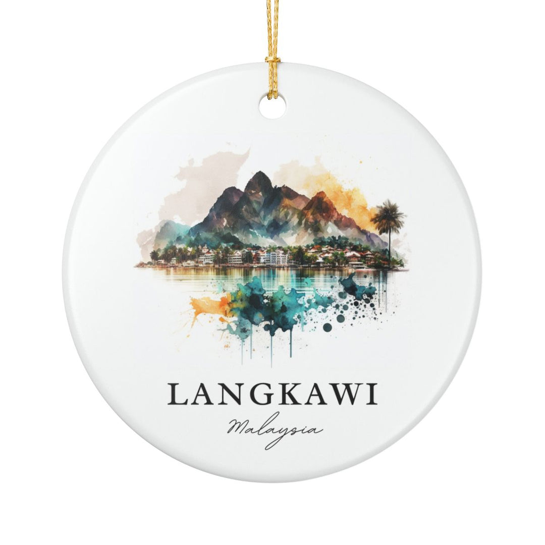 Langkawi Malaysia Ornament: Unique Langkawi Souvenir, Langkawi Malaysia Xmas Decor, and Authentic Langkawi Gift