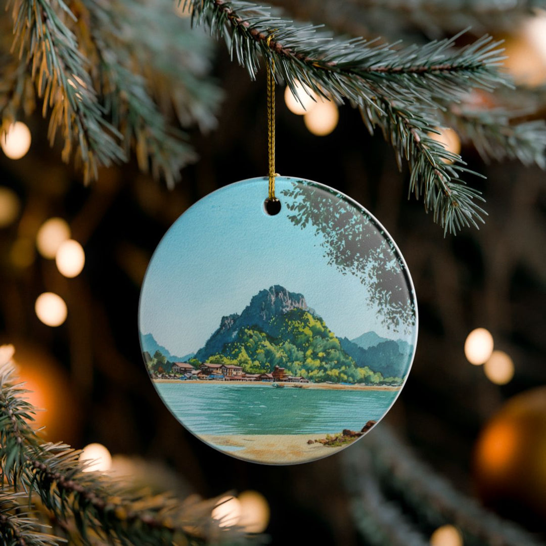 Langkawi Malaysia Ornament: Unique Langkawi Souvenir, Langkawi Malaysia Xmas Decor, and Authentic Langkawi Gift