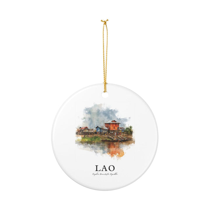 Lao Laos Ornament: Unique Lao Laos Souvenir, Lao Laos Xmas Decor, and Authentic Lao Laos Gift