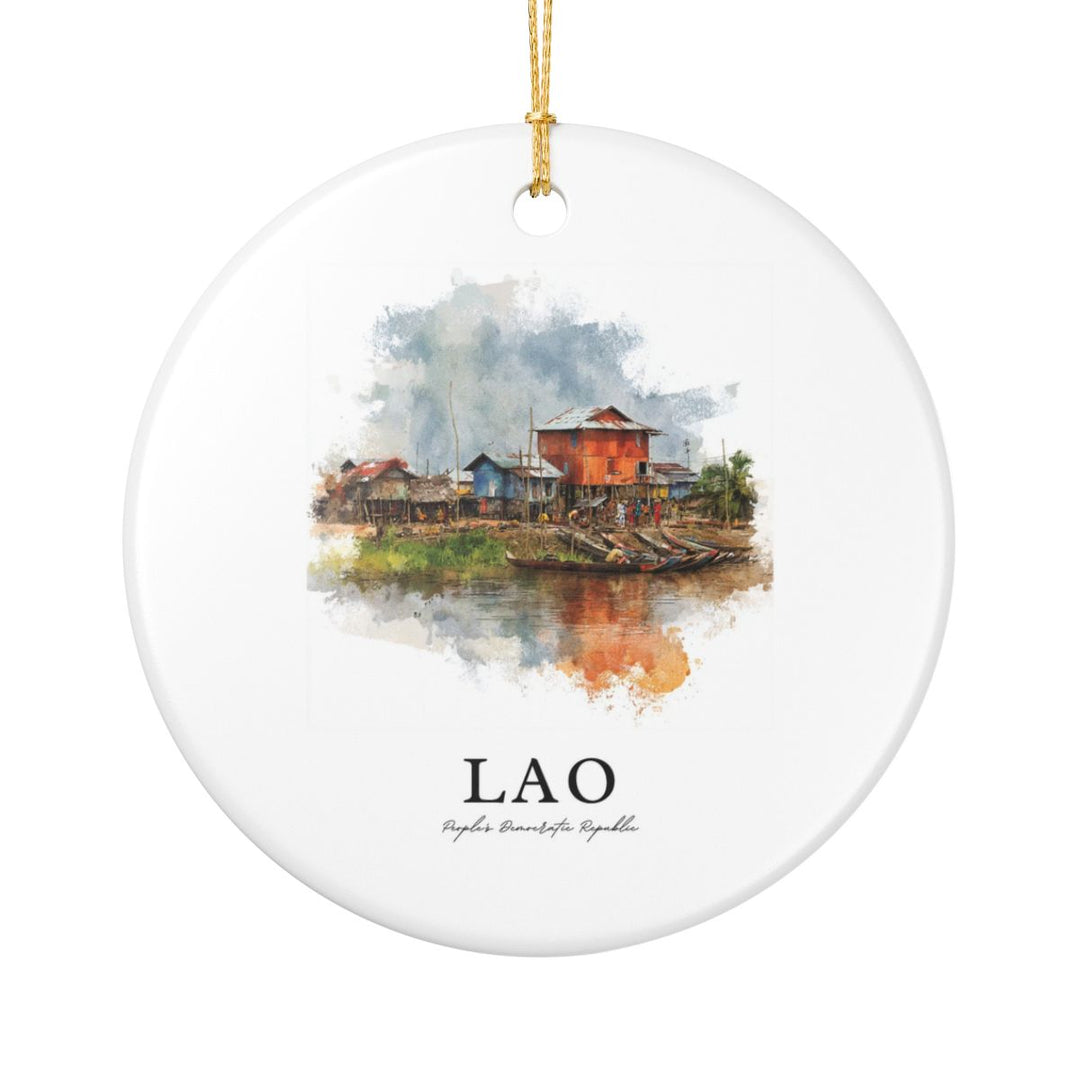 Lao Laos Ornament: Unique Lao Laos Souvenir, Lao Laos Xmas Decor, and Authentic Lao Laos Gift