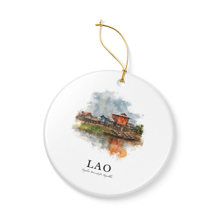 Lao Laos Ornament: Unique Lao Laos Souvenir, Lao Laos Xmas Decor, and Authentic Lao Laos Gift