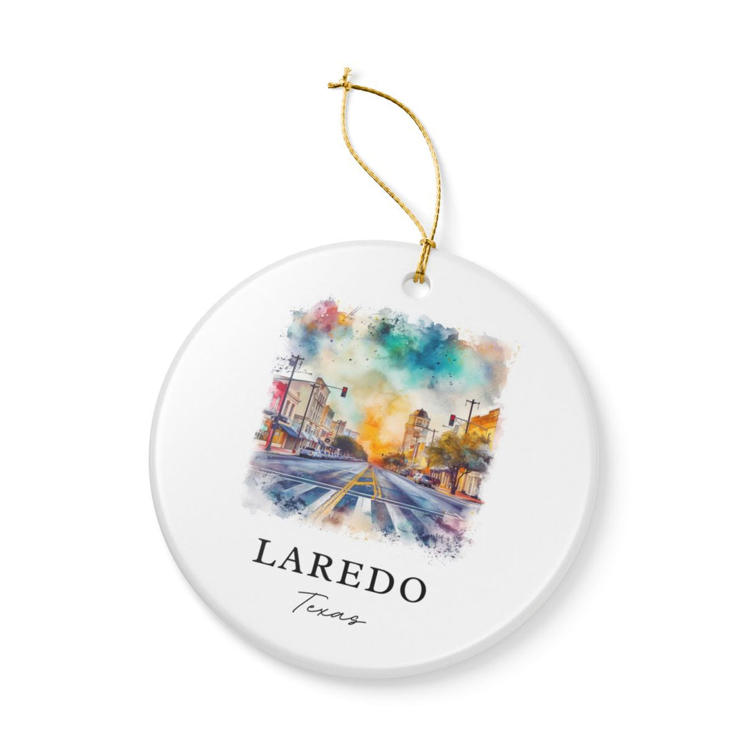 Laredo Texas Ornament: Unique Laredo Texas Souvenir, Laredo Texas Xmas Decor, and Authentic Laredo Texas Gift