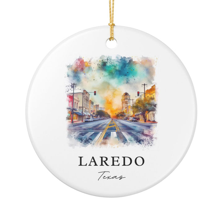 Laredo Texas Ornament: Unique Laredo Texas Souvenir, Laredo Texas Xmas Decor, and Authentic Laredo Texas Gift