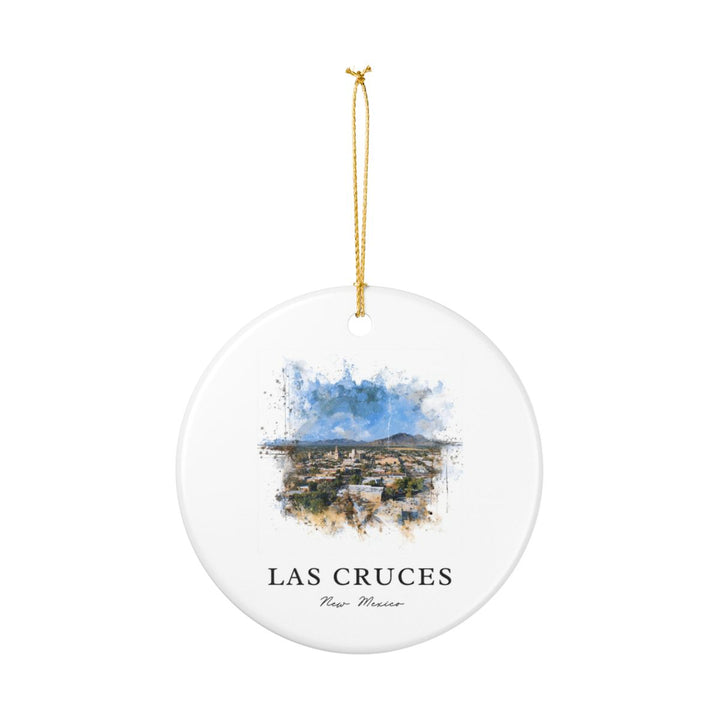 Las Cruces NM Ornament: Unique Las Cruces Souvenir, Las Cruces New Mexico Xmas Decor, and Authentic Las Cruces Gift