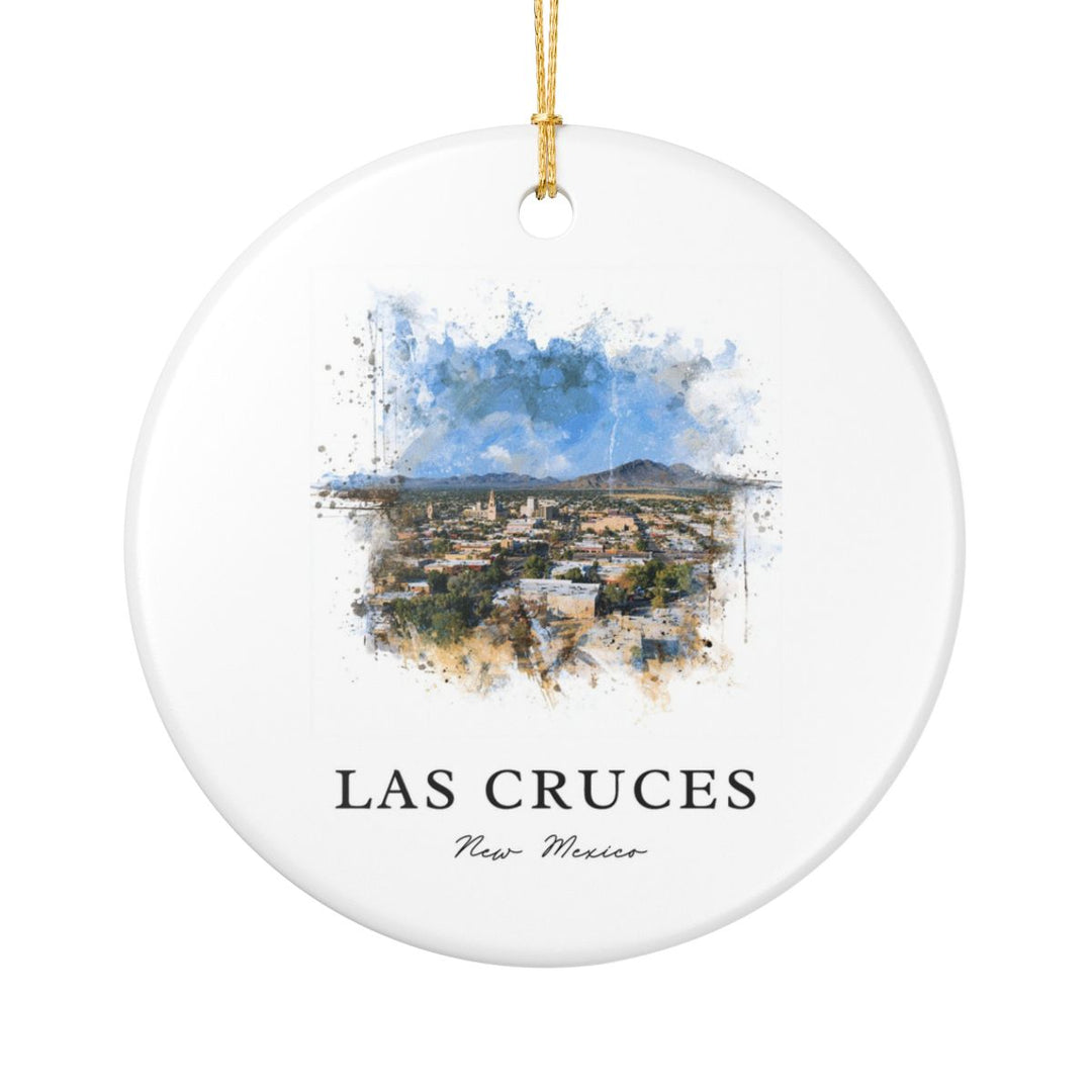 Las Cruces NM Ornament: Unique Las Cruces Souvenir, Las Cruces New Mexico Xmas Decor, and Authentic Las Cruces Gift