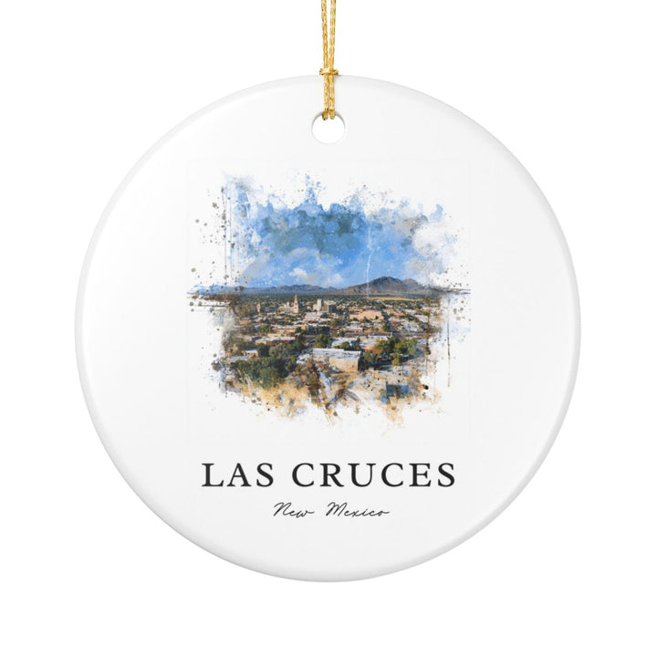 Las Cruces NM Ornament: Unique Las Cruces Souvenir, Las Cruces New Mexico Xmas Decor, and Authentic Las Cruces Gift