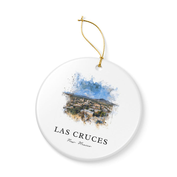 Las Cruces NM Ornament: Unique Las Cruces Souvenir, Las Cruces New Mexico Xmas Decor, and Authentic Las Cruces Gift