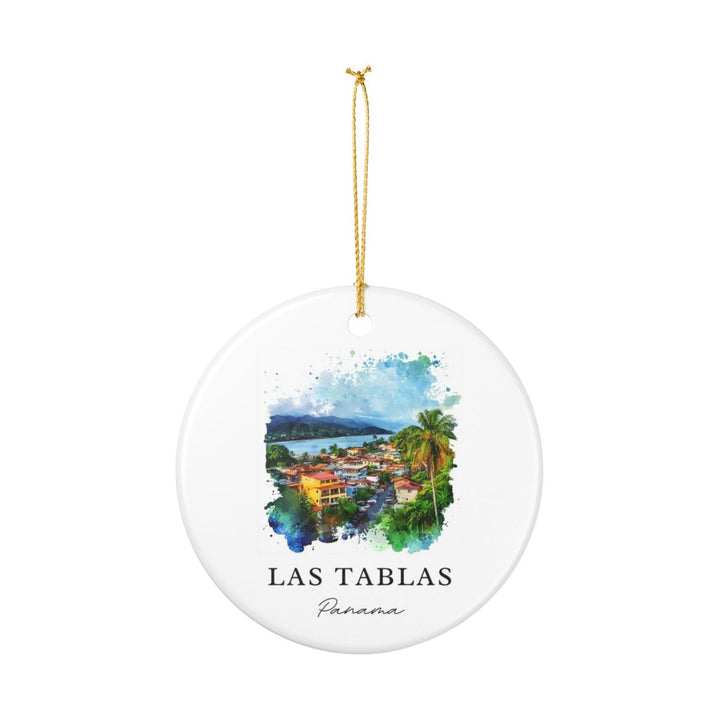 Las Tablas Panama Ornament: Unique Las Tablas Panama Souvenir, Las Tablas Panama Xmas Decor, and Authentic Las Tablas Panama Gift