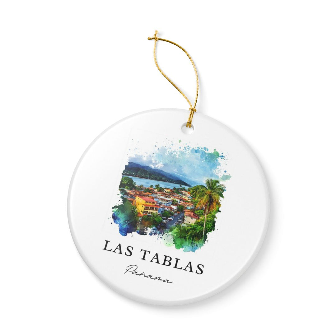 Las Tablas Panama Ornament: Unique Las Tablas Panama Souvenir, Las Tablas Panama Xmas Decor, and Authentic Las Tablas Panama Gift