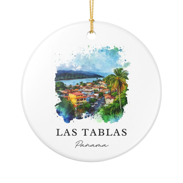 Las Tablas Panama Ornament: Unique Las Tablas Panama Souvenir, Las Tablas Panama Xmas Decor, and Authentic Las Tablas Panama Gift