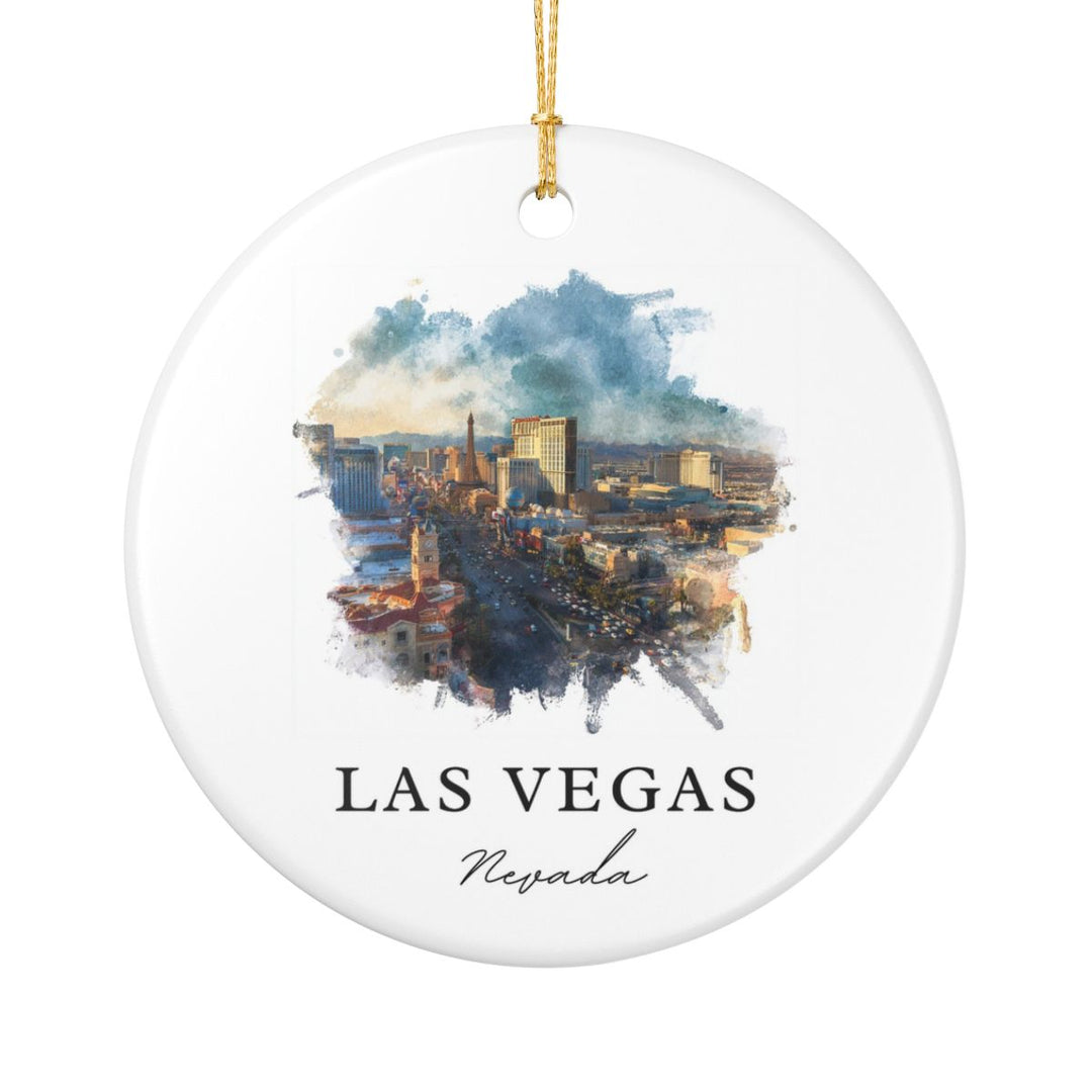 Las Vegas Nevada Ornament: Unique Las Vegas Souvenir, Las Vegas Nevada Xmas Decor, and Authentic Las Vegas Gift
