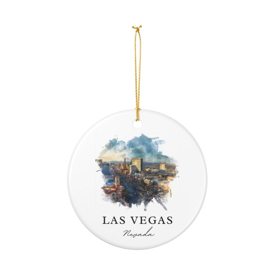 Las Vegas Nevada Ornament: Unique Las Vegas Souvenir, Las Vegas Nevada Xmas Decor, and Authentic Las Vegas Gift