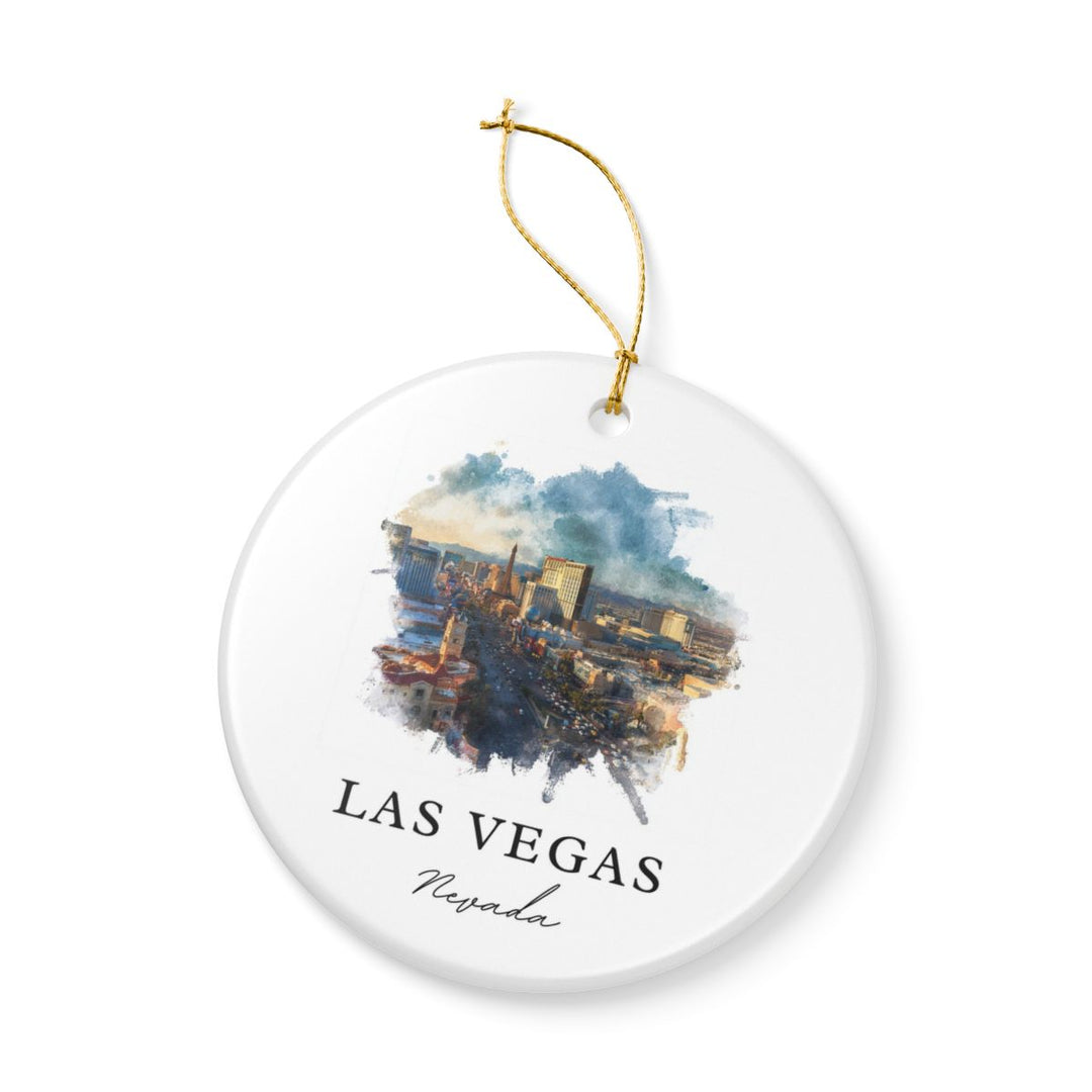 Las Vegas Nevada Ornament: Unique Las Vegas Souvenir, Las Vegas Nevada Xmas Decor, and Authentic Las Vegas Gift