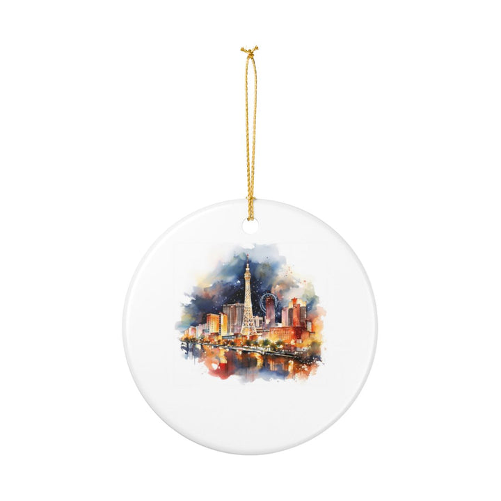 Las Vegas Nevada USA Ornament: Unique Las Vegas Souvenir, Las Vegas Nevada Xmas Decor, and Authentic Las Vegas Gift