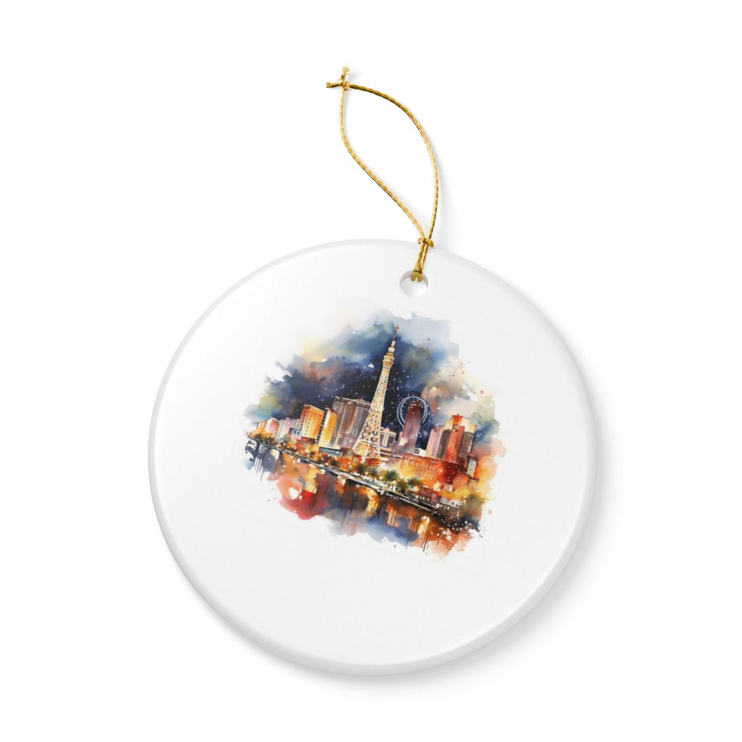 Las Vegas Nevada USA Ornament: Unique Las Vegas Souvenir, Las Vegas Nevada Xmas Decor, and Authentic Las Vegas Gift