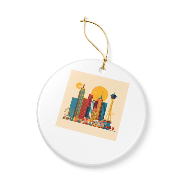 Las Vegas Nevada USA Ornament: Unique Las Vegas Souvenir, Las Vegas Nevada Xmas Decor, and Authentic Las Vegas Gift