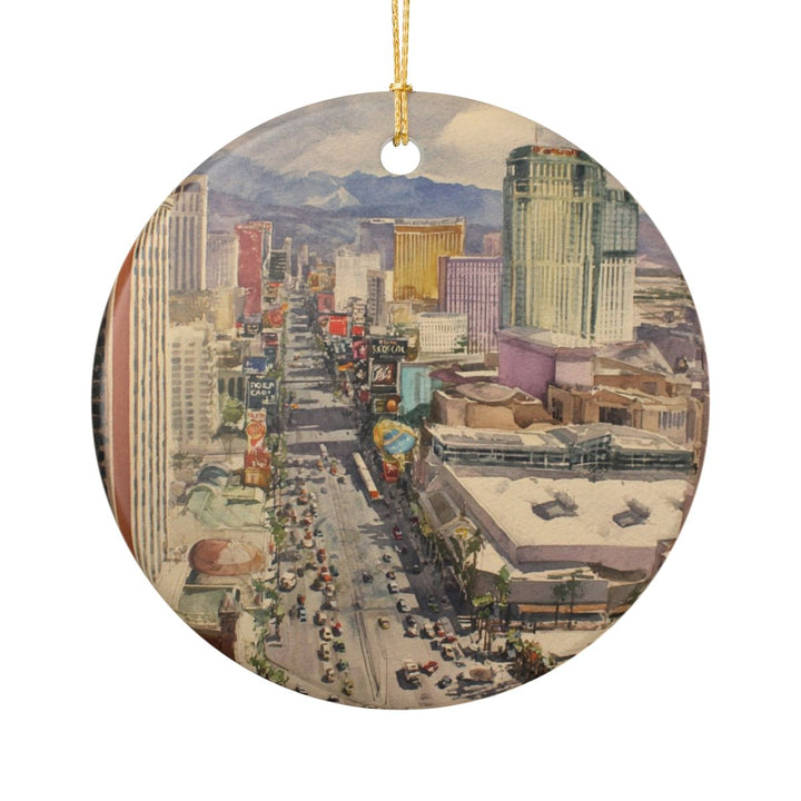 Las Vegas Nevada USA Ornament: Unique Las Vegas Souvenir, Las Vegas Nevada Xmas Decor, and Authentic Las Vegas Gift