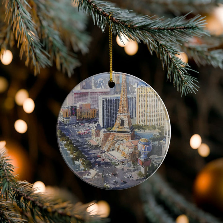 Las Vegas Nevada USA Ornament: Unique Las Vegas Souvenir, Las Vegas Nevada Xmas Decor, and Authentic Las Vegas Gift