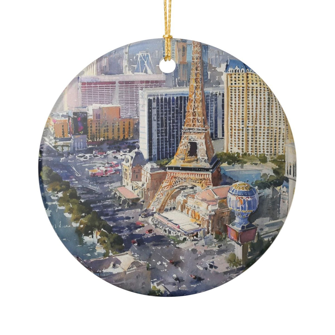 Las Vegas Nevada USA Ornament: Unique Las Vegas Souvenir, Las Vegas Nevada Xmas Decor, and Authentic Las Vegas Gift