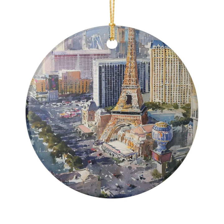 Las Vegas Nevada USA Ornament: Unique Las Vegas Souvenir, Las Vegas Nevada Xmas Decor, and Authentic Las Vegas Gift