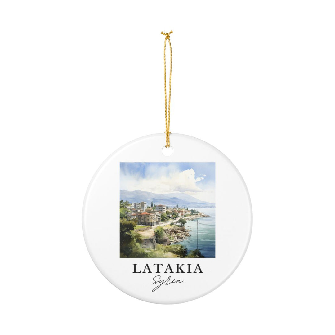 Latakia Syria Ornament: Unique Latakia Syria Souvenir, Latakia Syria Xmas Decor, and Authentic Latakia Syria Gift