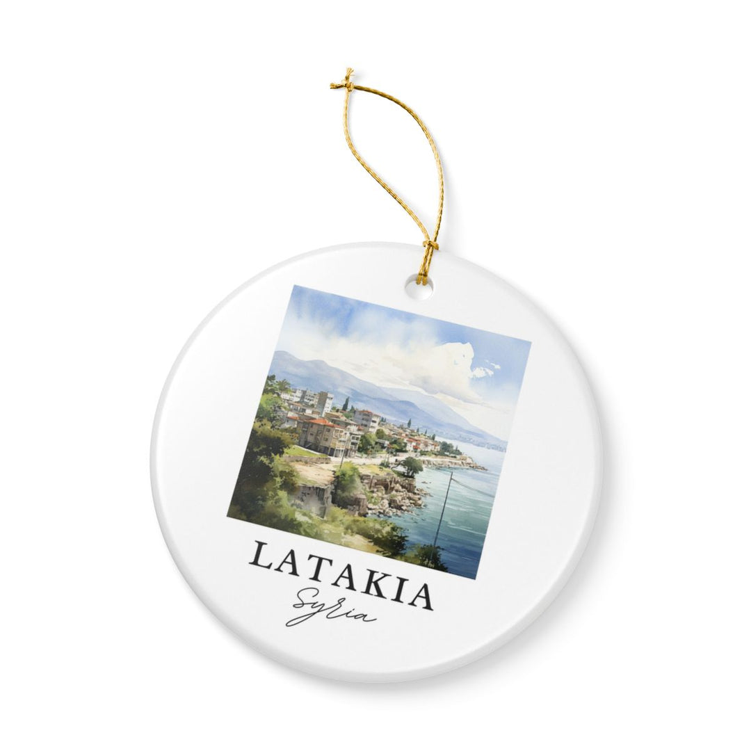 Latakia Syria Ornament: Unique Latakia Syria Souvenir, Latakia Syria Xmas Decor, and Authentic Latakia Syria Gift