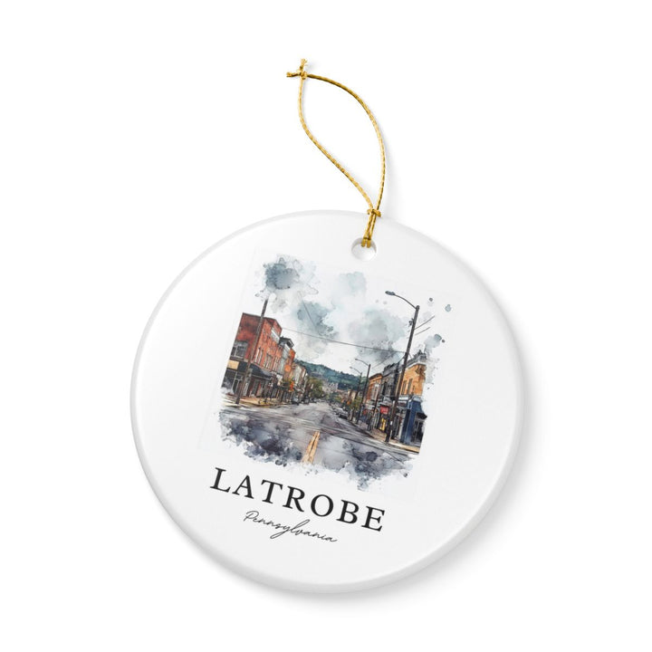Latrobe Pennsylvania Ornament: Unique Latrobe Souvenir, Latrobe Pennsylvania Xmas Decor, and Authentic Latrobe Gift