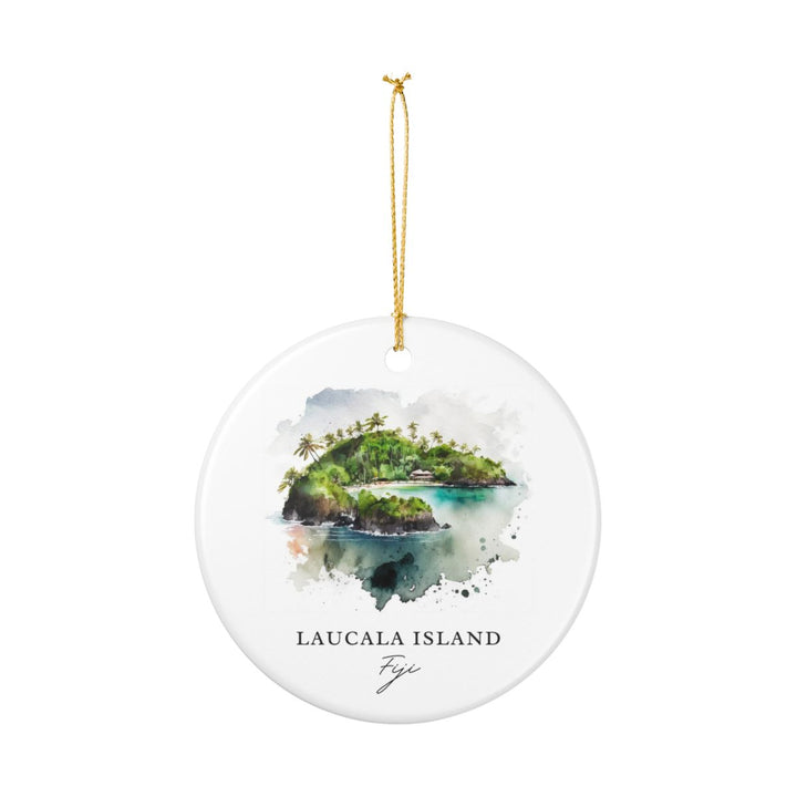 Laucala Island Fiji Ornament: Unique Laucala Island Fiji Souvenir, Laucala Island Fiji Xmas Decor, and Authentic Laucala Island Fiji Gift