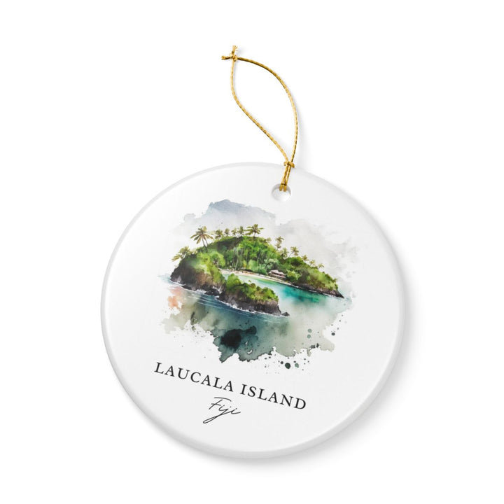 Laucala Island Fiji Ornament: Unique Laucala Island Fiji Souvenir, Laucala Island Fiji Xmas Decor, and Authentic Laucala Island Fiji Gift