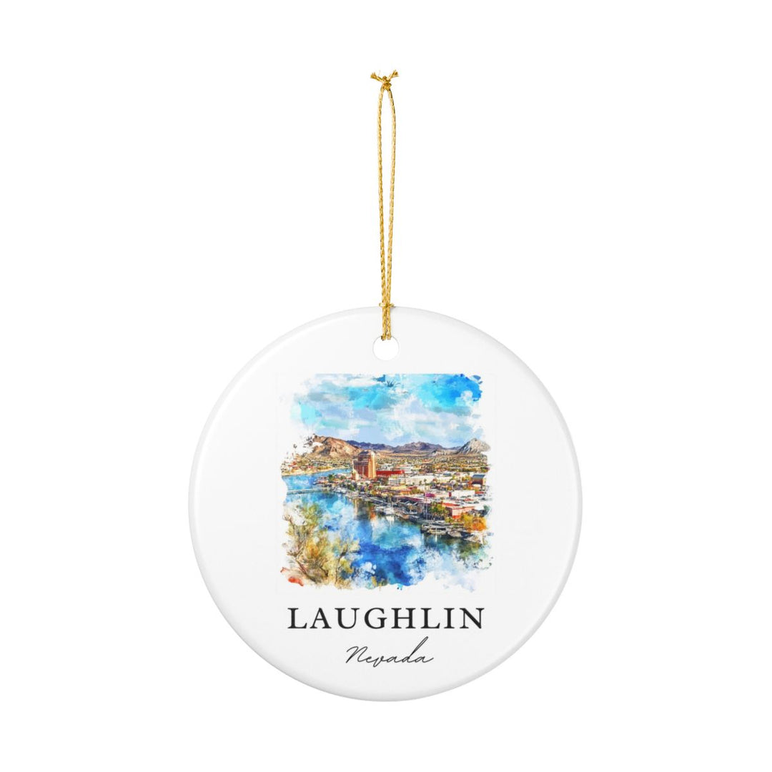 Laughlin Nevada USA Ornament: Unique Laughlin Souvenir, Laughlin Nevada Xmas Decor, and Authentic Laughlin Gift