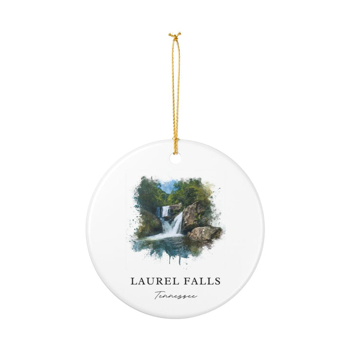 Laurel Falls Tennessee USA Ornament: Unique Laurel Falls Souvenir, Laurel Falls Tennessee Xmas Decor, and Authentic Laurel Falls Gift
