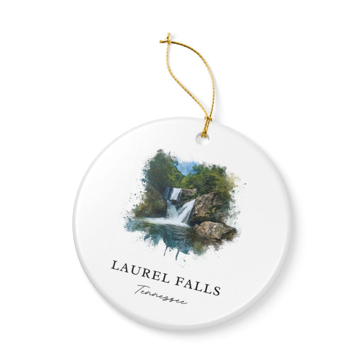 Laurel Falls Tennessee USA Ornament: Unique Laurel Falls Souvenir, Laurel Falls Tennessee Xmas Decor, and Authentic Laurel Falls Gift