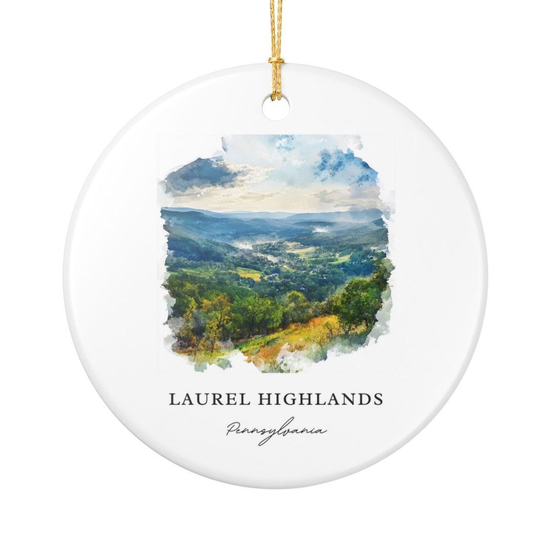 Laurel Highlands Pennsylvania Ornament | Christmas Travel Gift