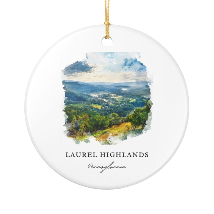Laurel Highlands Pennsylvania Ornament | Christmas Travel Gift