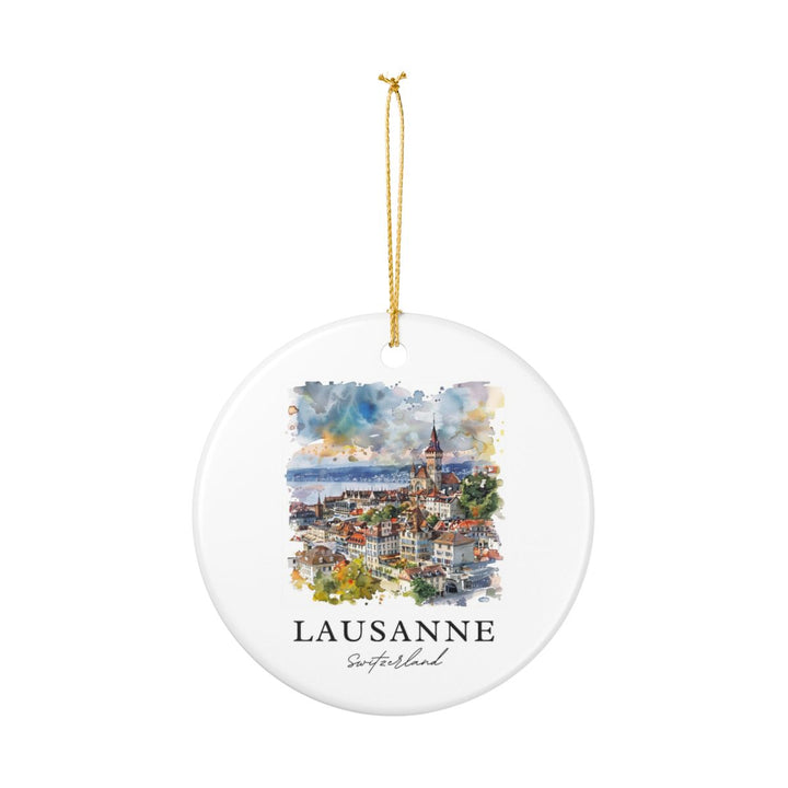 Lausanne Switzerland Ornament: Unique Lausanne Switzerland Souvenir, Lausanne Switzerland Xmas Decor, and Authentic Lausanne Switzerland Gift