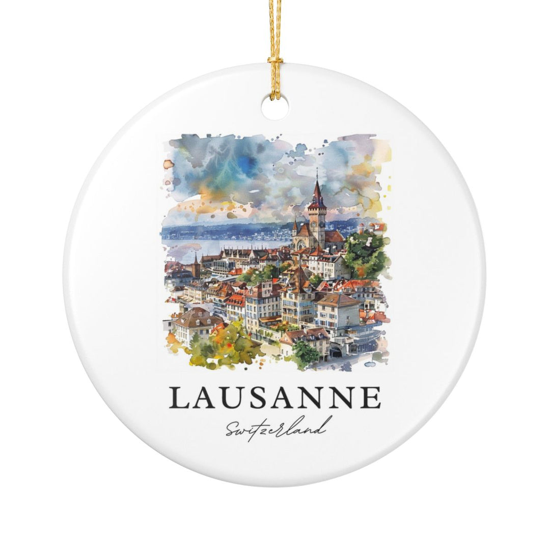 Lausanne Switzerland Ornament: Unique Lausanne Switzerland Souvenir, Lausanne Switzerland Xmas Decor, and Authentic Lausanne Switzerland Gift