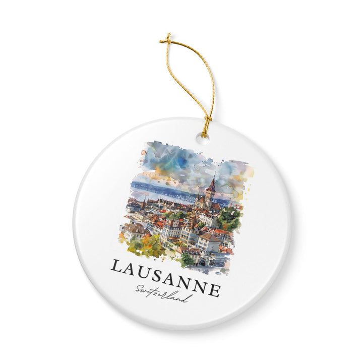 Lausanne Switzerland Ornament: Unique Lausanne Switzerland Souvenir, Lausanne Switzerland Xmas Decor, and Authentic Lausanne Switzerland Gift
