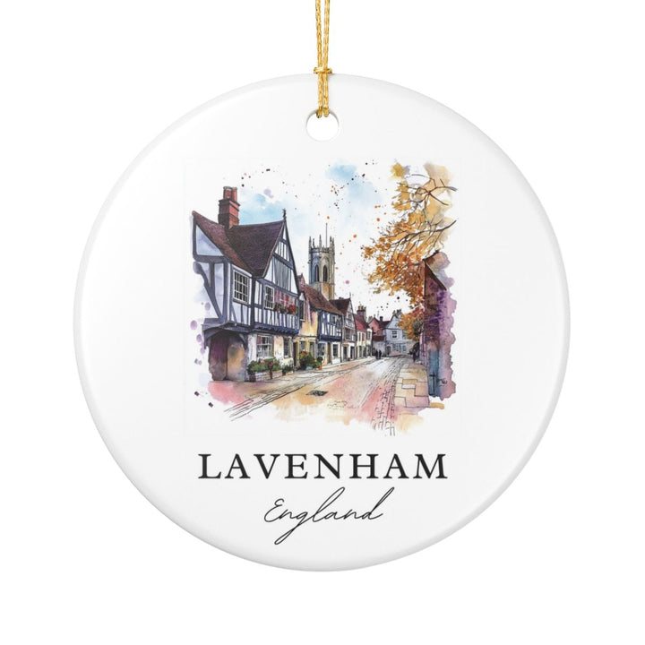 Lavenham England Ornament: Unique Lavenham Souvenir, Lavenham England Xmas Decor, and Authentic Lavenham Gift