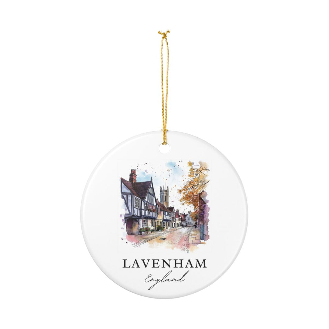 Lavenham England Ornament: Unique Lavenham Souvenir, Lavenham England Xmas Decor, and Authentic Lavenham Gift