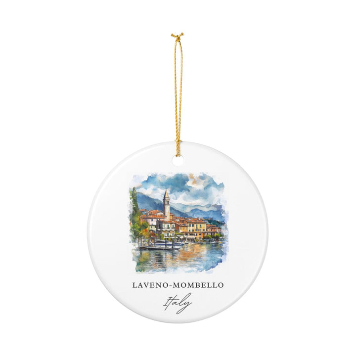 Laveno Mombello Italy Ornament: Unique Laveno Mombello Souvenir, Laveno Mombello Italy Xmas Decor, and Authentic Laveno Mombello Gift