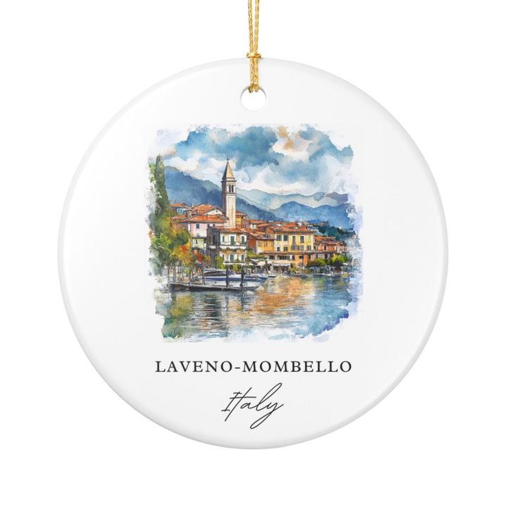Laveno Mombello Italy Ornament: Unique Laveno Mombello Souvenir, Laveno Mombello Italy Xmas Decor, and Authentic Laveno Mombello Gift