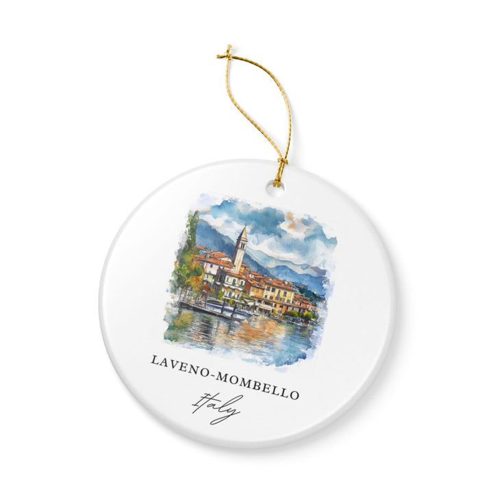 Laveno Mombello Italy Ornament: Unique Laveno Mombello Souvenir, Laveno Mombello Italy Xmas Decor, and Authentic Laveno Mombello Gift