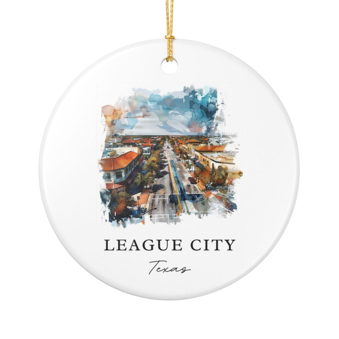 League City Texas Ornament | Christmas Travel Souvenir Gift