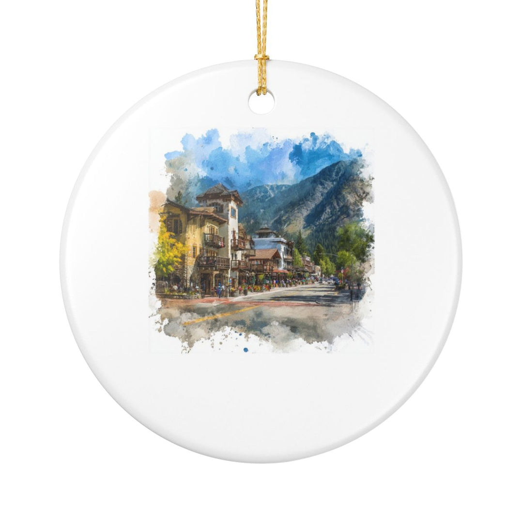 Leavenworth Washington Ornament: Unique Leavenworth Souvenir, Leavenworth Washington Xmas Decor, and Authentic Leavenworth Gift