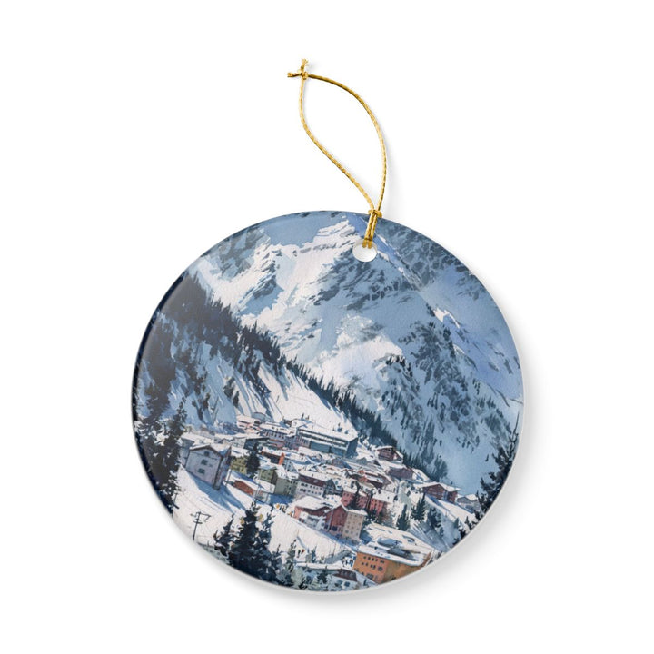 Lech Zürs Austria Ornament: Unique Lech Zürs Souvenir, Lech Zürs Austria Xmas Decor, and Authentic Lech Zürs Gift