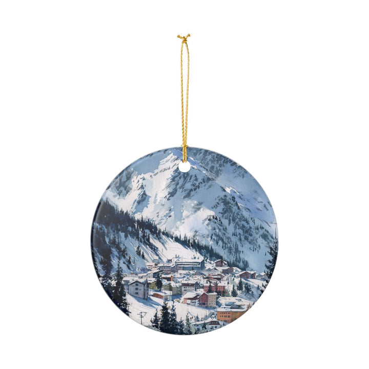 Lech Zürs Austria Ornament: Unique Lech Zürs Souvenir, Lech Zürs Austria Xmas Decor, and Authentic Lech Zürs Gift