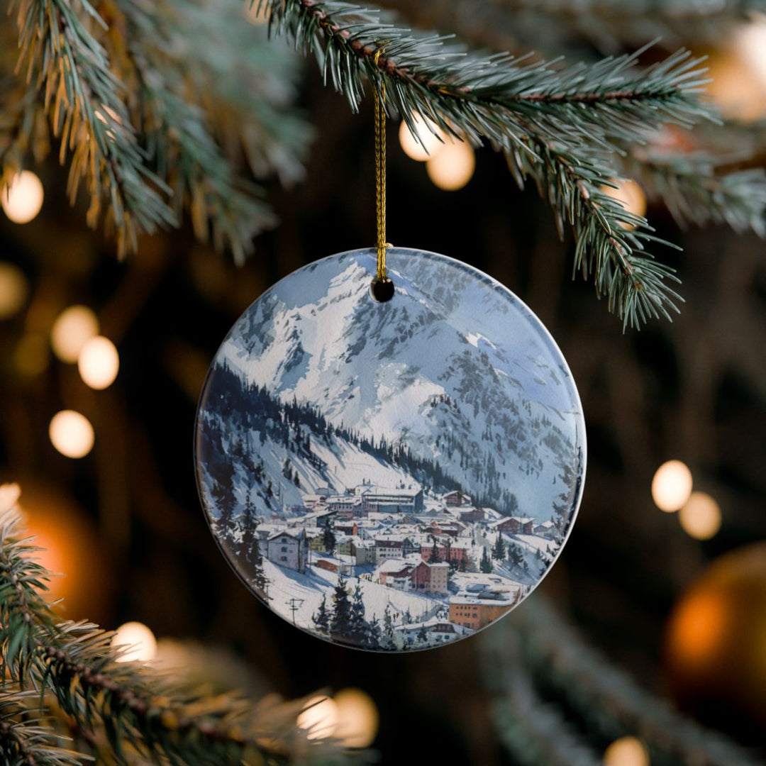 Lech Zürs Austria Ornament: Unique Lech Zürs Souvenir, Lech Zürs Austria Xmas Decor, and Authentic Lech Zürs Gift