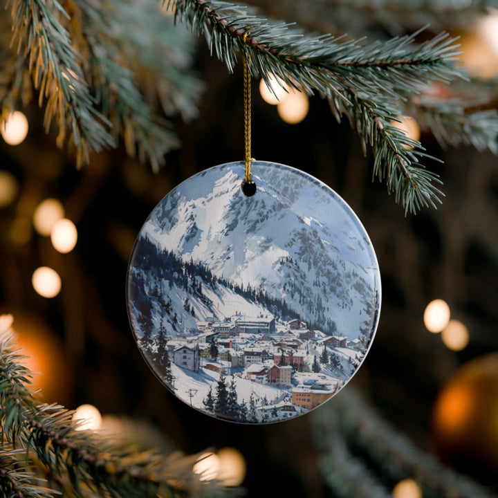 Lech Zürs Austria Ornament: Unique Lech Zürs Souvenir, Lech Zürs Austria Xmas Decor, and Authentic Lech Zürs Gift