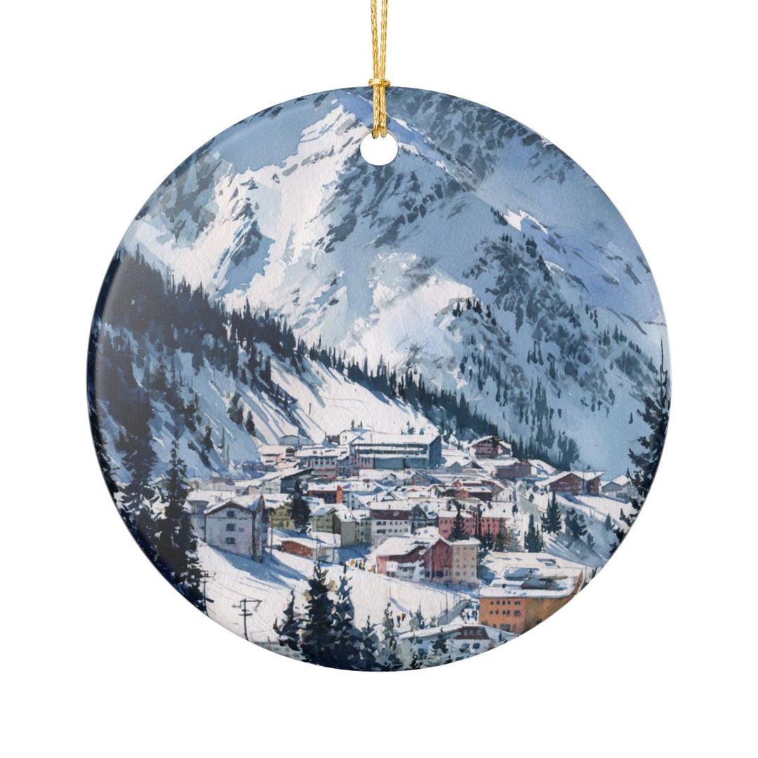 Lech Zürs Austria Ornament: Unique Lech Zürs Souvenir, Lech Zürs Austria Xmas Decor, and Authentic Lech Zürs Gift